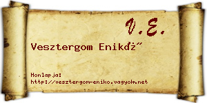 Vesztergom Enikő névjegykártya